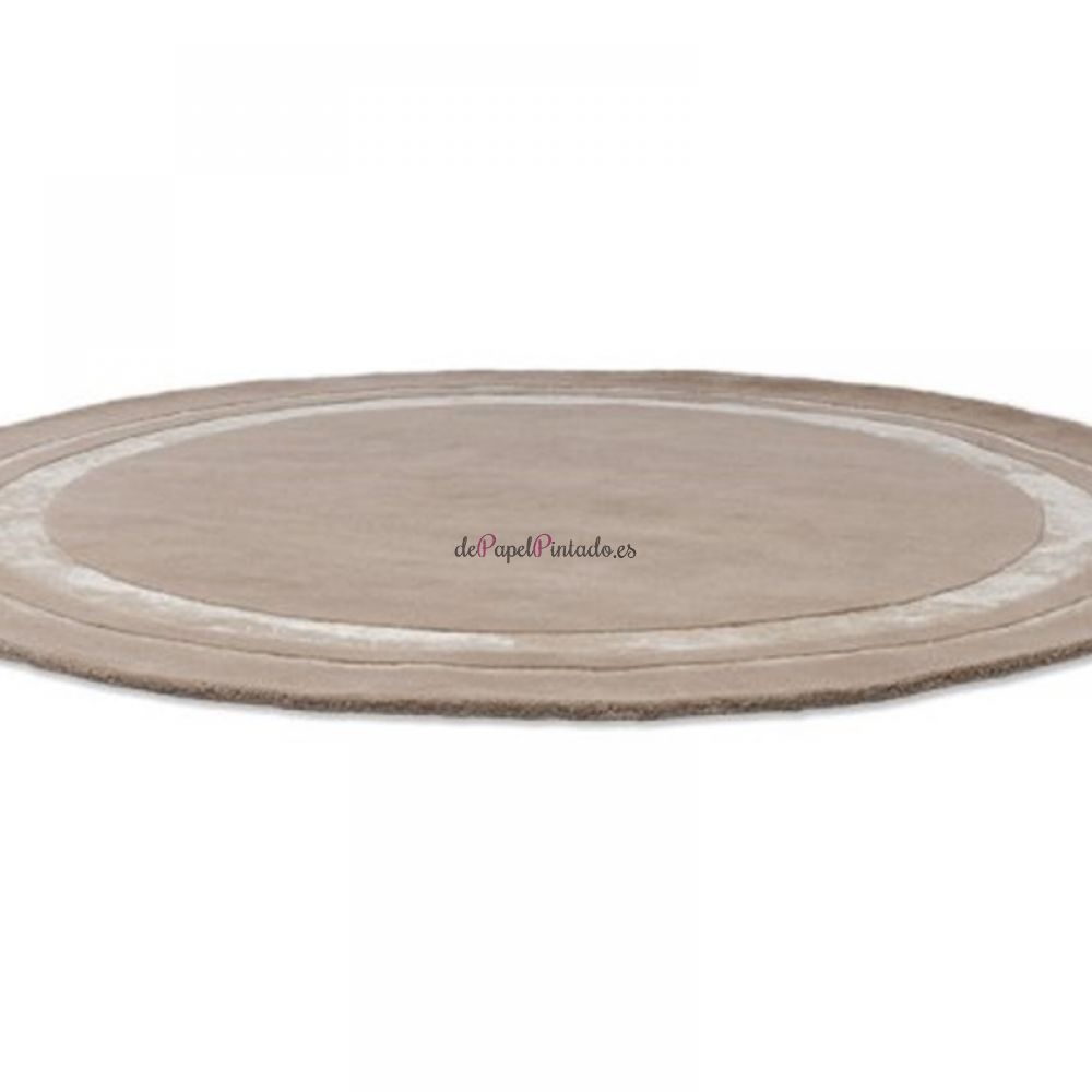 Alfombra LAURA ASHLEY LANA Y VISCOSA REDBROOK ROUND HAZELNUT 150-2